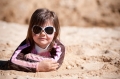 Baby Banz - dětské sluneční brýle KIDZ retro bílé 2-5 let 