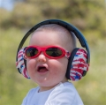 Baby Banz - COMBO set Dětská ochranná sluchátka + dětské sluneční brýle Baby 0-2 roky orange 